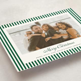 "Mini Cabana Stripes" - Holiday Cards in Pine by Erika Firm - Detail