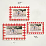 "Merry Gingham" - Holiday Cards in Santa Suit by Brooke Chandler - Formats Available
