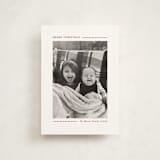 "Candy Cane Lines" - Holiday Cards in Candy Cane by Allison Orszak - Front