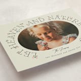 "Flora" - Holiday Cards in Mint by Brynne Foster - Detail
