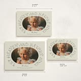 "Flora" - Holiday Cards in Mint by Brynne Foster - Formats Available