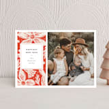 "Berry and Blossom" - Holiday Cards in Candy Cane by Griffinbell Paper Co. - Front