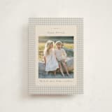 "Gingham Vintage" - Holiday Cards in Ash by Emily Betts - Front