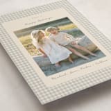 "Gingham Vintage" - Holiday Cards in Ash by Emily Betts - Detail