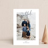 "Grateful Holiday" - Holiday Cards in Royals by Christie Kelly - Front