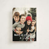 "Merry In Every Way" - Holiday Cards in Snow by Paper Raven Co. - Front