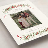 "Boughs of Pine" - Holiday Cards in Holly by Everett Paper Goods - Detail