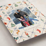 "Festive icons" - Holiday Cards in Blue Spruce by Sarah Knight - Detail