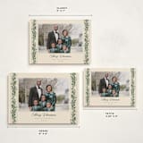 "evergreen garlands" - Holiday Cards in Eggnog by Rebecca Durflinger - Formats Available
