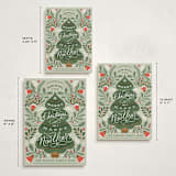 "Ornate Tree" - Holiday Cards in Leaf by Kristen Smith - Formats Available