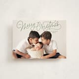 "Up Top" - Holiday Cards in Pine by Lauren Chism - Front