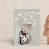 "Minimalist Dove" - Holiday Cards in Natural by Corinne Malesic - Front
