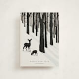 "All Is Calm" - Holiday Cards in Coal by itsjensworld - Front