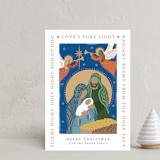 "Pure Light" - Holiday Cards in Ocean by Alethea and Ruth - Front