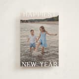 "New Year Happiness" - Holiday Cards in Cotton by Angela Thompson - Front
