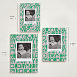 "Letters" - Holiday Cards in Candy by Up Up Creative - Formats Available
