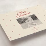 "dainty dots" - Holiday Cards in Cherry by Ellen Schlegelmilch - Detail