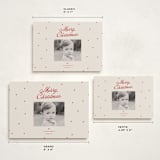 "dainty dots" - Holiday Cards in Cherry by Ellen Schlegelmilch - Formats Available