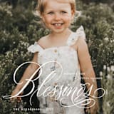 "b l e s s i n g s" - Holiday Cards in Snow by Aspacia Kusulas - Detail