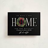 "Classic Home" - Holiday Cards in Cinder by Erin L. Wilson - Front
