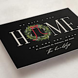 "Classic Home" - Holiday Cards in Cinder by Erin L. Wilson - Detail