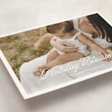 "Scripted Greeting" - Holiday Cards in Snow by Devika Keskar - Detail