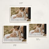 "Scripted Greeting" - Holiday Cards in Snow by Devika Keskar - Formats Available