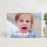"Nailed It" - Holiday Cards in Snow by Jackie Crawford - Front