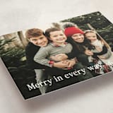 "Merry In Every Way" - Holiday Cards in Snow by Paper Raven Co. - Detail