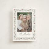 "Painted Garland" - Holiday Cards in Berry by Kristen Smith - Front