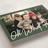 "Oh what fun script" - Holiday Cards in Forest by Karidy Walker - Detail