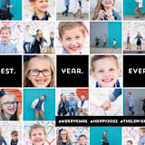 "Insta-grid" - Holiday Cards in Ebony by Dawn Jasper - Detail