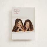 "Believe" - Holiday Cards in Cranberry by Heather Schertzer - Front