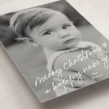 "Scrawled" - Holiday Cards in Icicle by Julia Hall - Detail
