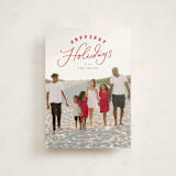 "Paisley" - Holiday Cards in Candied Apple by Everett Paper Goods - Front