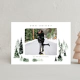 "fall of snow" - Holiday Cards in Evergreen by Anastasia Makarova - Front