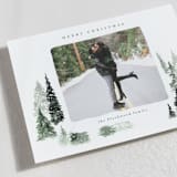 "fall of snow" - Holiday Cards in Evergreen by Anastasia Makarova - Detail