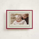 "Polka Dot Frame" - Holiday Cards in Stocking by Robert and Stella - Front