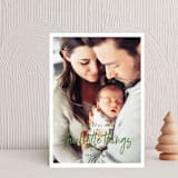 "Beensy" - Holiday Cards in Evergreen by Meagan Christensen - Front