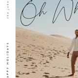 "Oh What Fun Holiday" - Holiday Cards in Coal by Jen Huppert - Detail