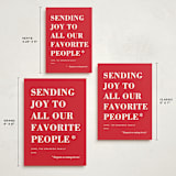 "You Made the List" - Holiday Cards in Candy Apple by Amy Payne - Formats Available