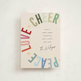 "Holiday Three" - Holiday Cards in Confetti by Pixel and Hank - Front