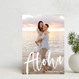 "Aloha" - Holiday Cards in Frost by Pine Street Creative - Front