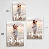 "Aloha" - Holiday Cards in Frost by Pine Street Creative - Formats Available