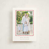 "hand drawn scallop" - Holiday Cards in Berry by Sara Hicks Malone - Front