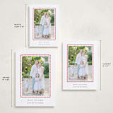 "hand drawn scallop" - Holiday Cards in Berry by Sara Hicks Malone - Formats Available