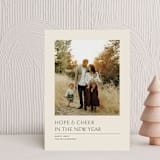 "Light and life to all" - Holiday Cards in Vanilla by Lea Delaveris - Front