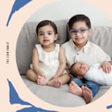 "Leaf" - Holiday Cards in Blue Jay by Meg Gleason - Detail