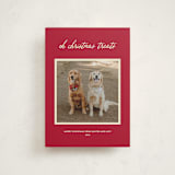 "Christmas Treats" - Holiday Cards in Red Chew Toy by Sarah Hawkins Designs - Front