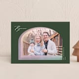"Soft Arch" - Holiday Cards in Emerald by Vivian Yiwing - Front